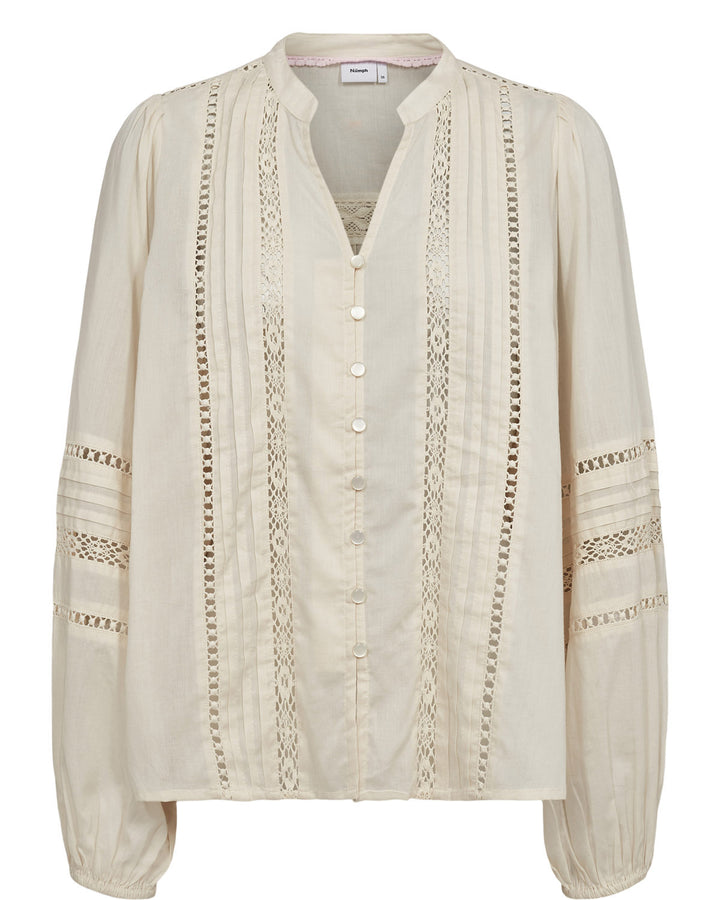 Numph NUSANNA Shirt- Whitecap Gray