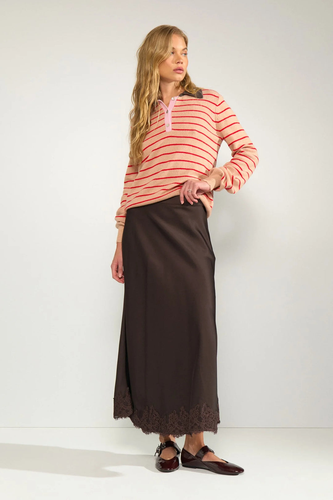 Numph NuNadine Skirt - Black Coffee
