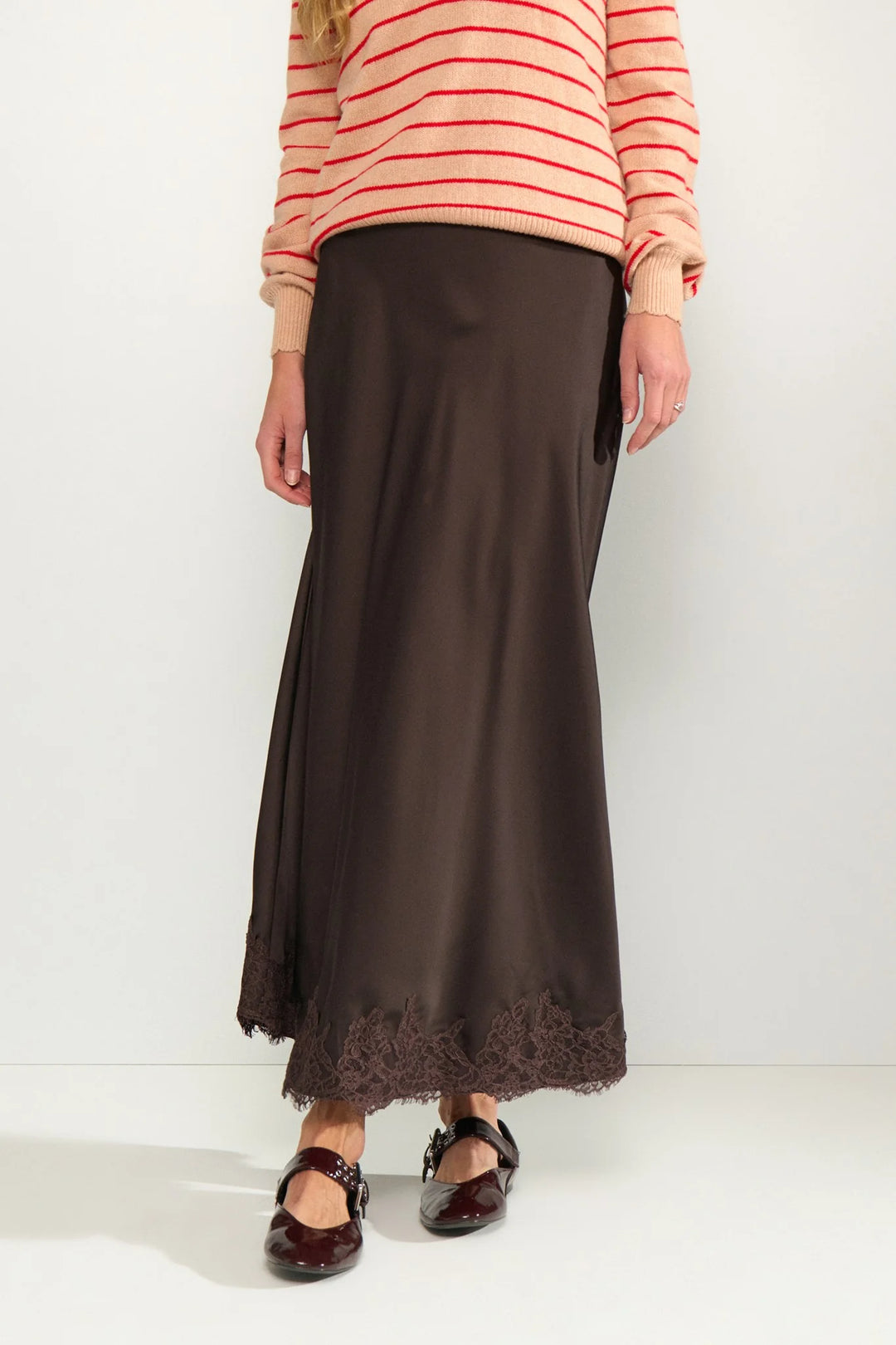 Numph NuNadine Skirt - Black Coffee