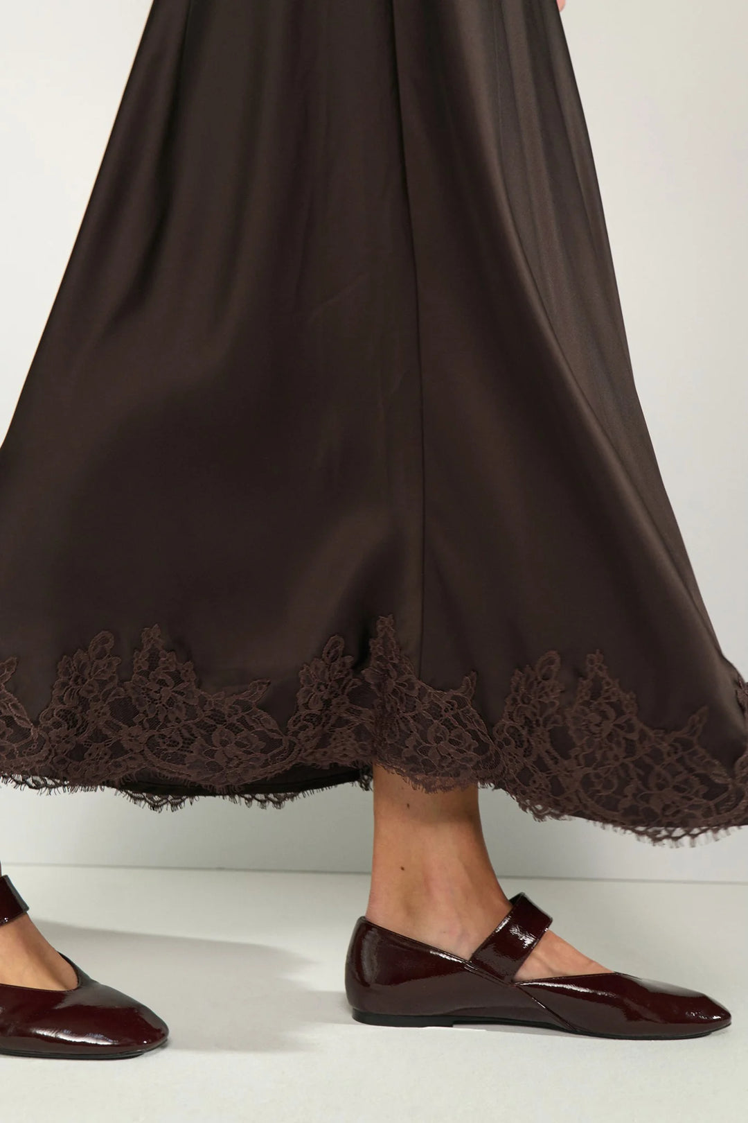 Numph NuNadine Skirt - Black Coffee