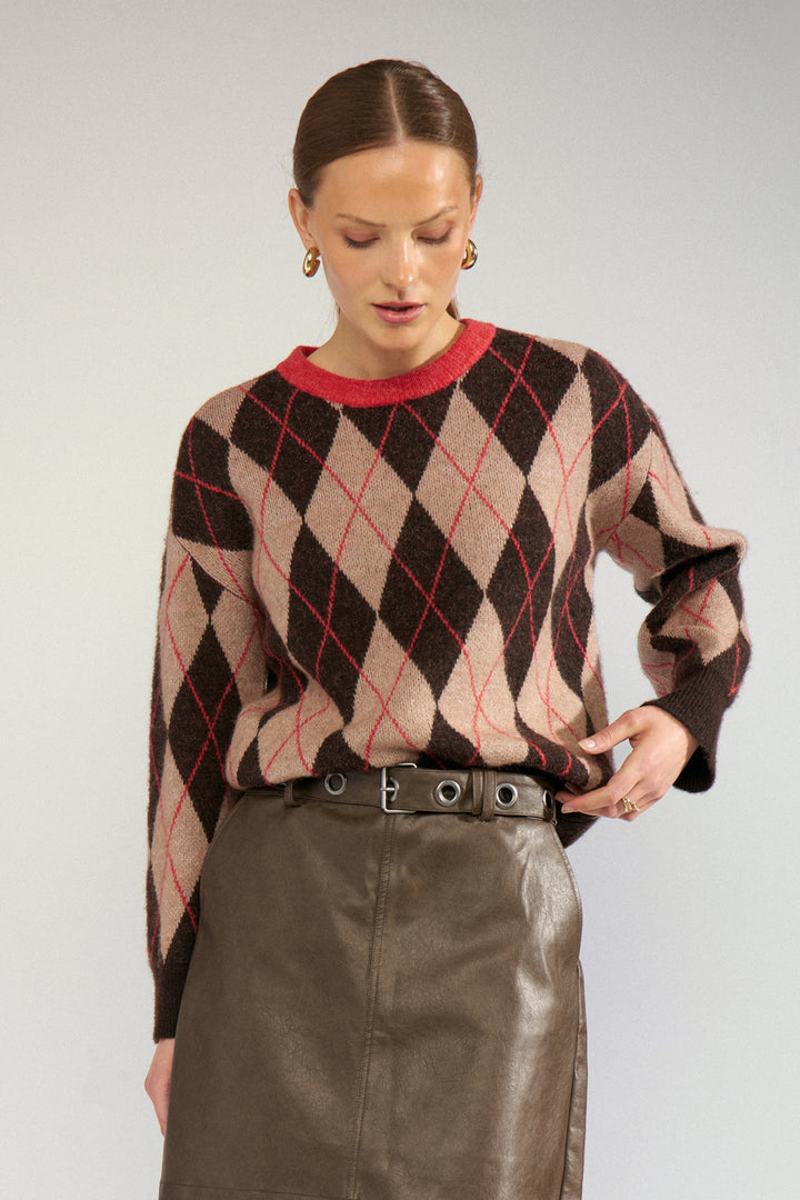 Numph NuTikla Pullover - Goji Berry