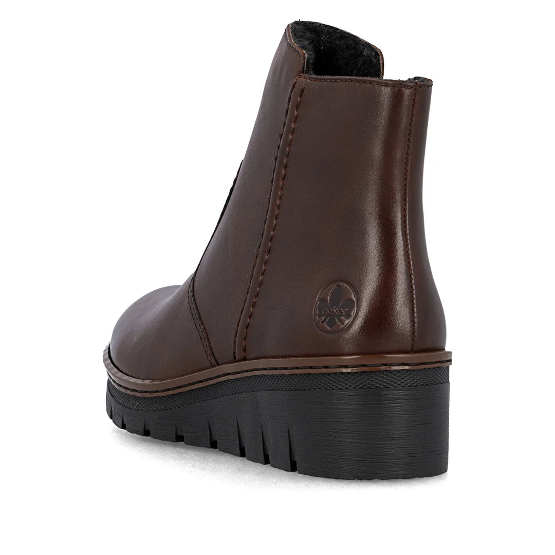 Rieker Leather Short Brown Boots