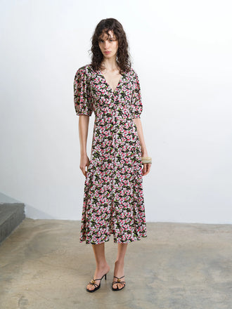 French Connection Molly Lizze Eco Sleeve Tea Dress
