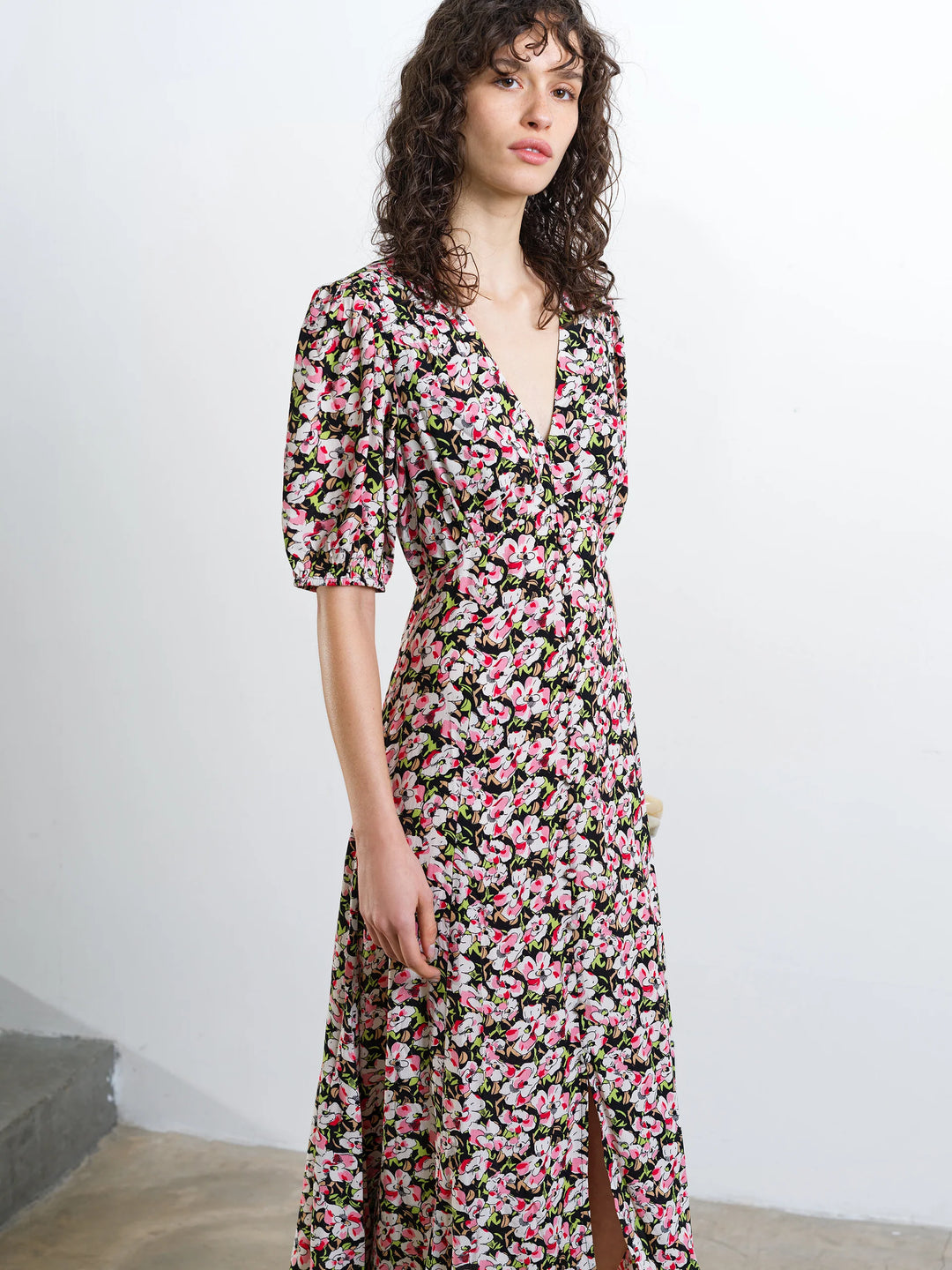 French Connection Molly Lizze Eco Sleeve Tea Dress