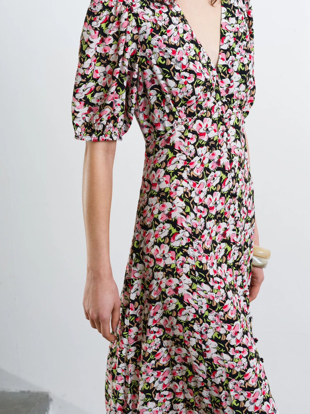 French Connection Molly Lizze Eco Sleeve Tea Dress