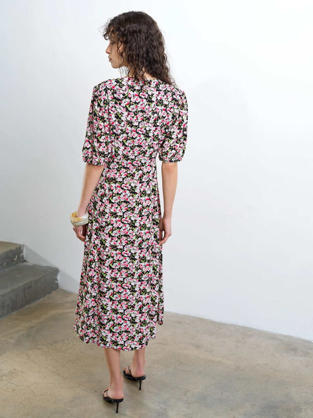 French Connection Molly Lizze Eco Sleeve Tea Dress