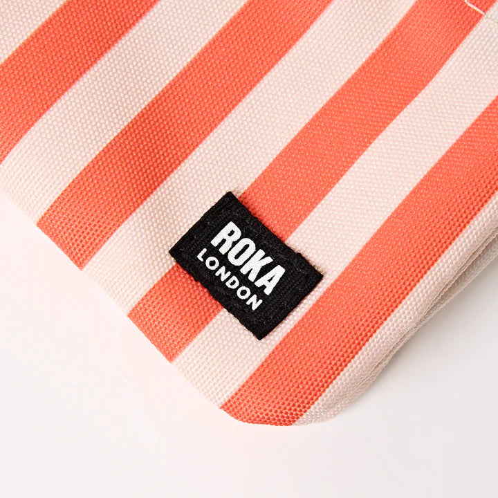 Roka London Carnaby Wallet- Coral Stripe