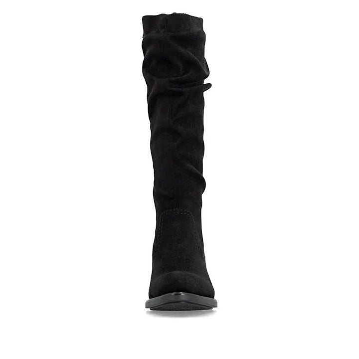 Rieker Women's Suede Black Boots- 74192-00