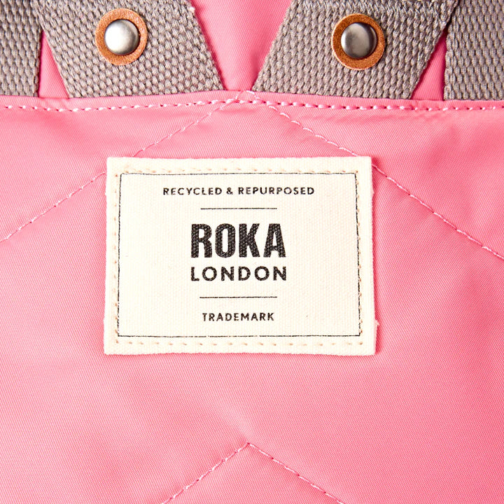 Roka London CanfieldB Medium Backpack- Pink lemonade