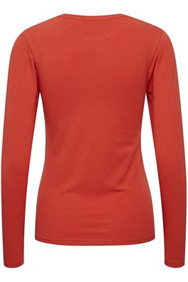BYoung Pamila Long Sleeved TShirt Jersery- Aurora Red