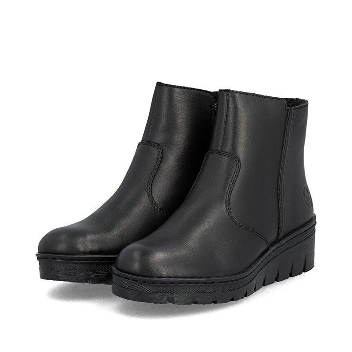 X9165-01 Rieker Black Ankle Boot