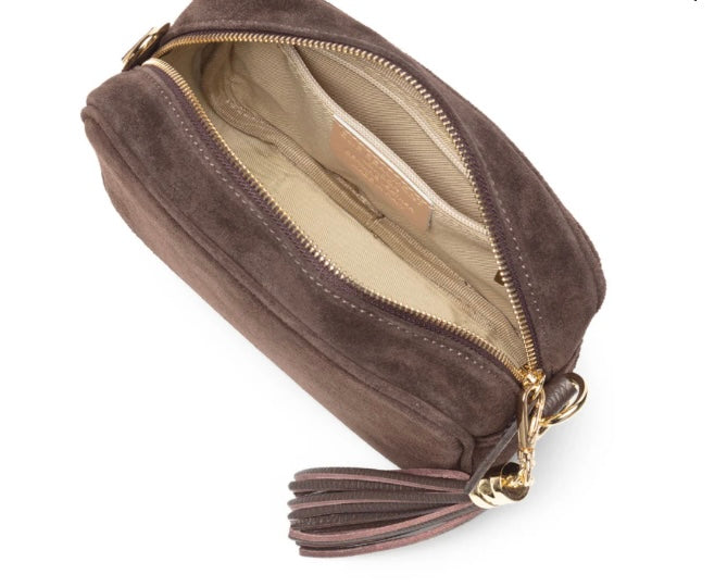 Elie Beaumont Crossbody Suede Bag