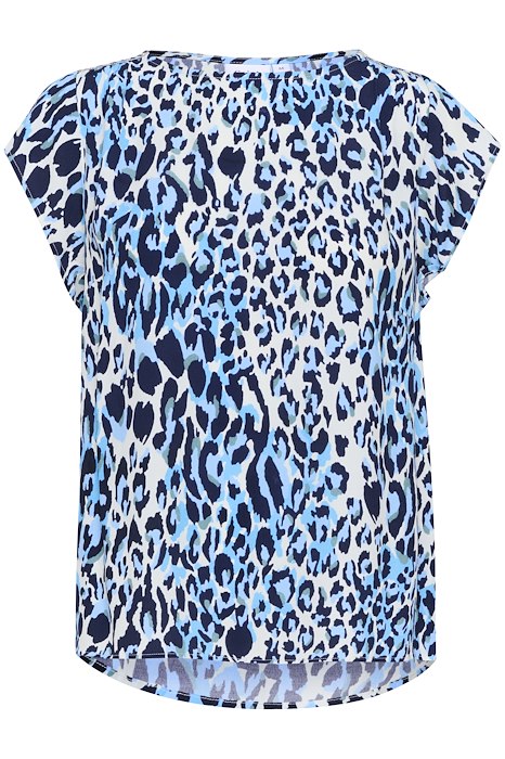 Saint Tropez BlancaSZ Blouse - Baby's Breath Blue Animal