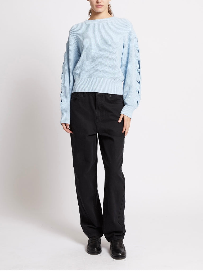 French Connection Braid Sleeve Jumper
