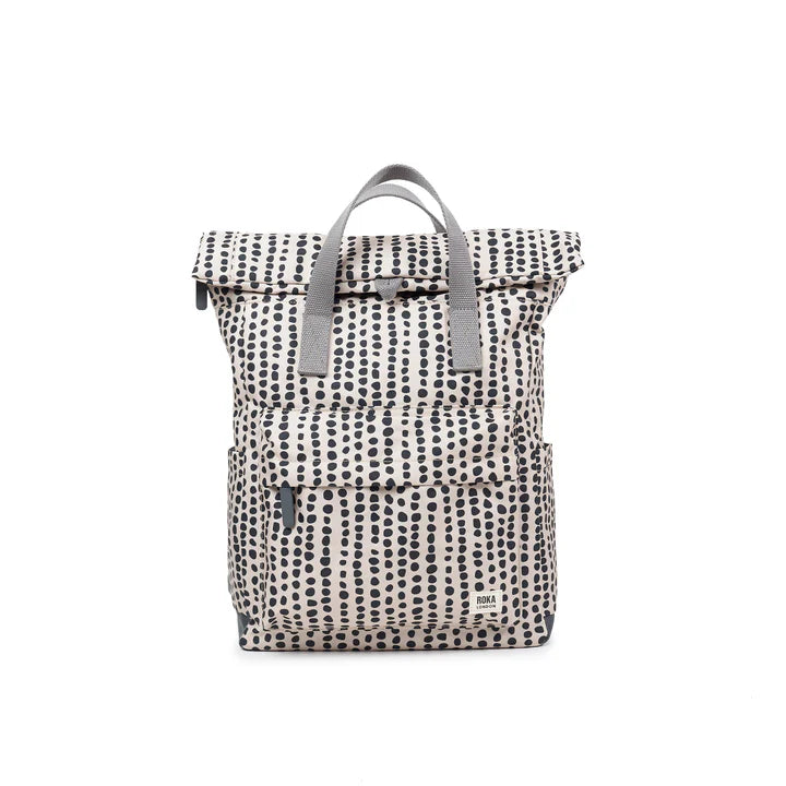 Roka London CanfieldB Medium Backpack- Linear Dot