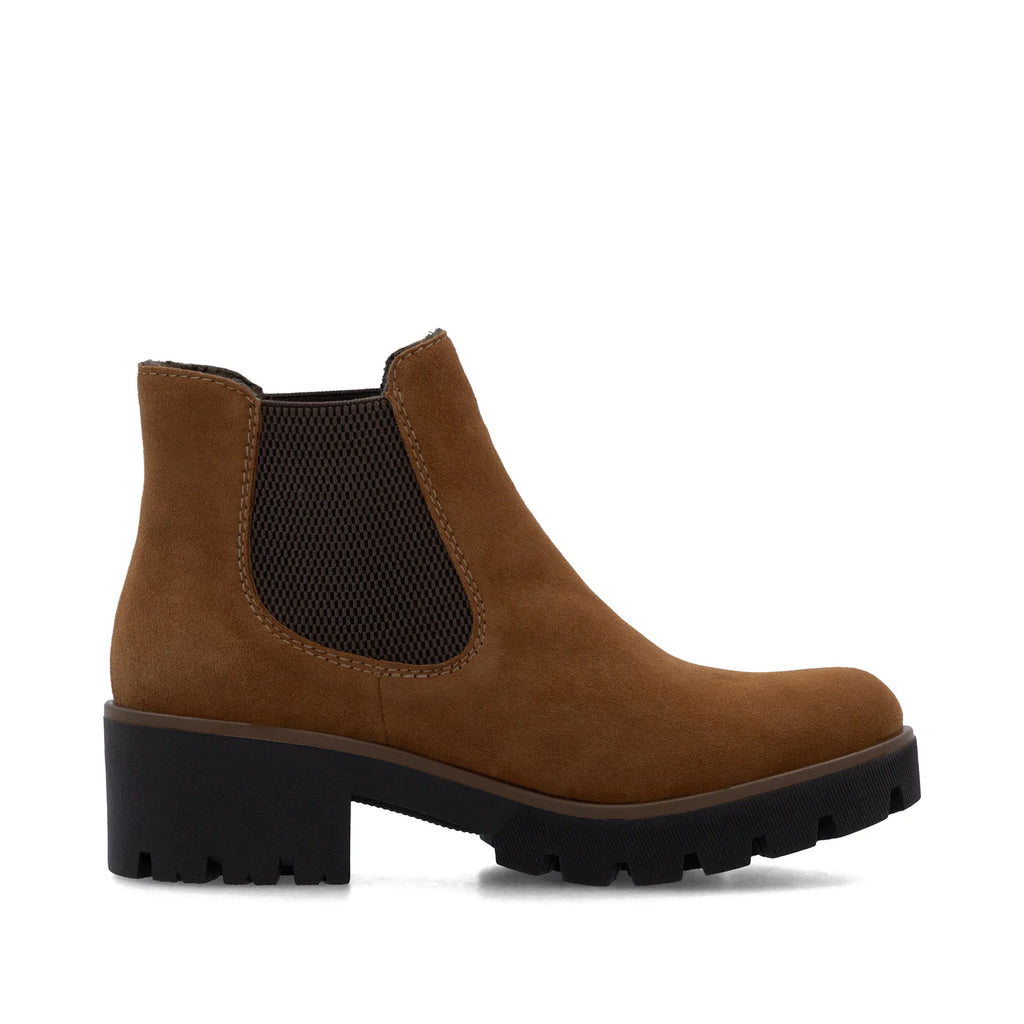 Rieker Brown Elsaticated Boots - 79265-22
