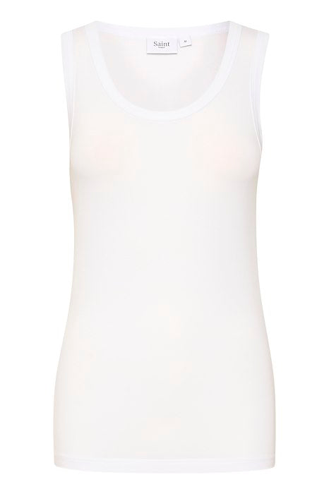 Saint Tropez Adelia Tank Top- Bright White