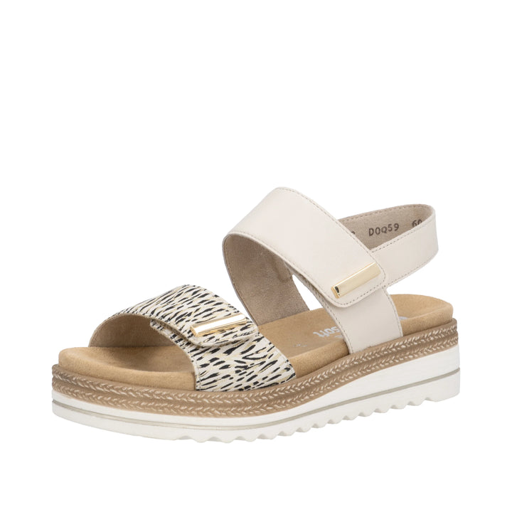 Remonte Wedge Sandal-Beige D0Q59-60
