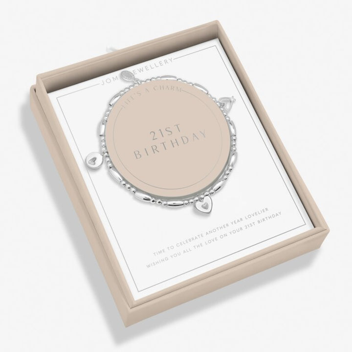 Joma Jewellery Life's A Charm 21st Birthday Bracelet