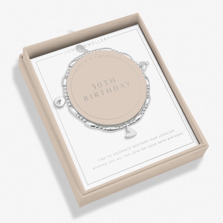 Joma Jewellery Life's A Charm 30th Birthday Bracelet