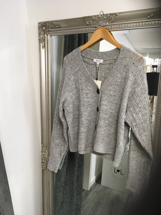 BYoung Monna Cardigan Mid Grey Melange