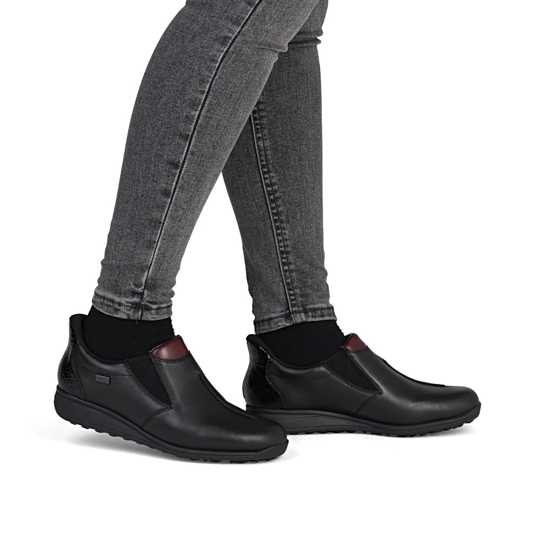 Rieker Slip on Shoe- Black