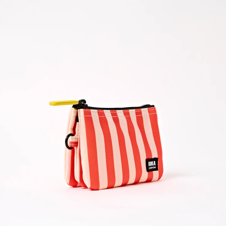Roka London Carnaby Wallet- Coral Stripe
