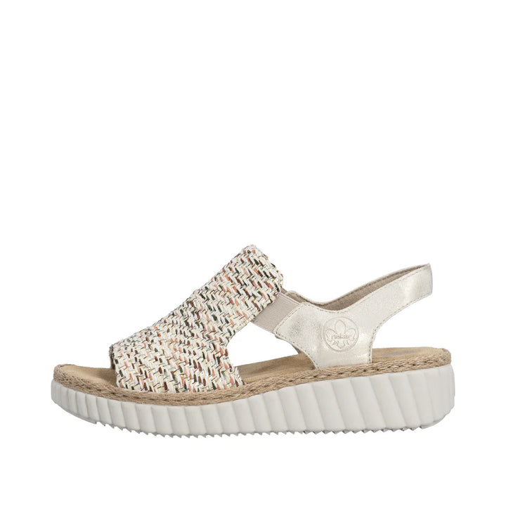 Rieker Woven Sandel's- Beige
