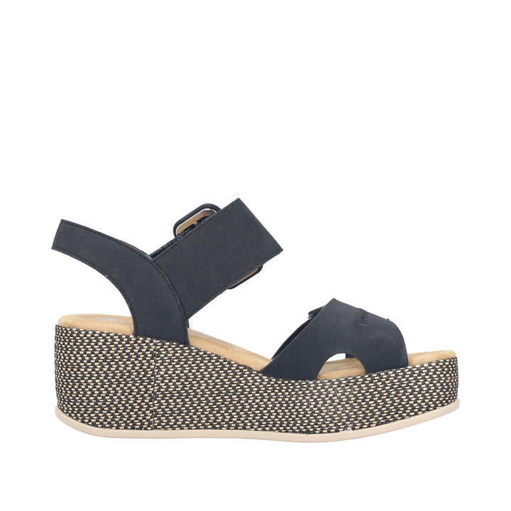 Rieker Wedge Sandal - Blue 69450-14