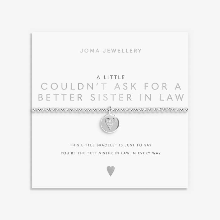 Joma Jewellery A Little Couldnt Ask For A Better Sister In Law Bracelet