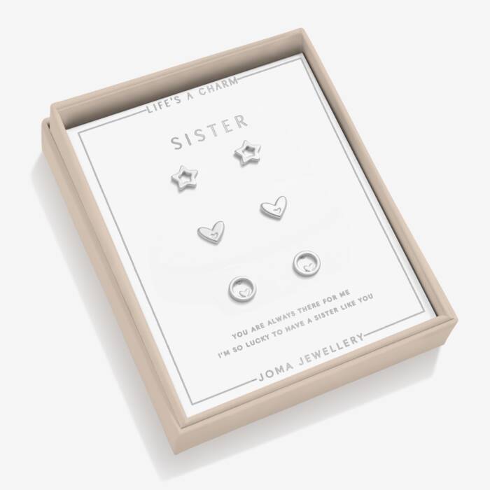 Joma Jewellery Life's A Charm Sister Earrings