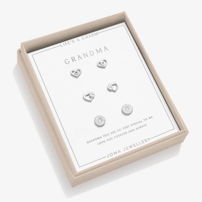 Joma Jewellery Life's A Charm Grandma Earrings