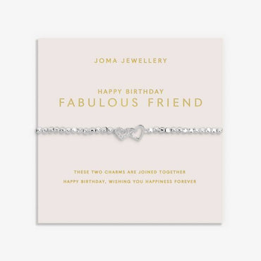 Joma Jewellery Forever Yours Happy Birthday Fabulous Friend Bracelet
