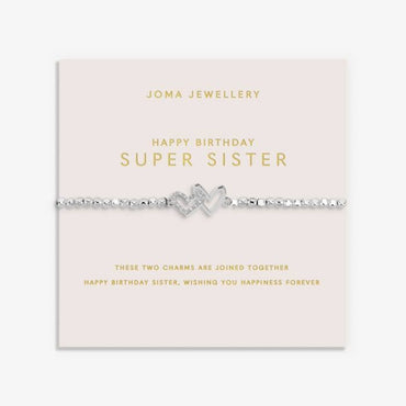 Joma Jewellery Forever Yours Happy Birthday Super Sister Bracelet