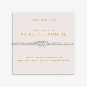 Joma Jewellery Forever Yours Happy Birthday Amazing Auntie Bracelet