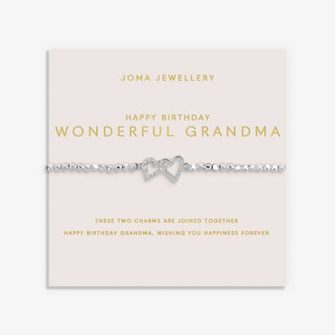 Joma Jewellery Forever Yours Happy Birthday Wonderful Grandma Bracelet