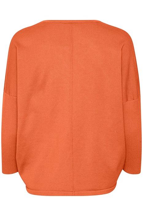 Saint Tropez Mila V Neck Pullover - Tiger Lily