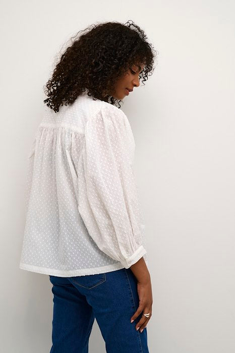 Kaffe KAroca Blouse- Chalk