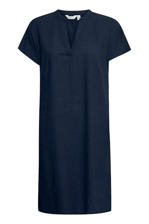 BYoung Falakka V Neck Dress- Navy