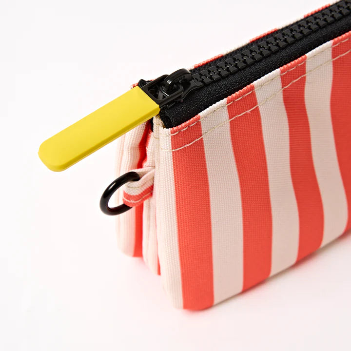 Roka London Carnaby Wallet- Coral Stripe