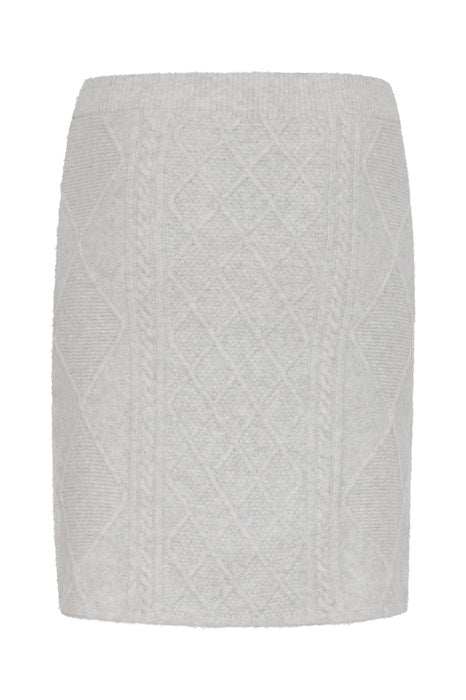 BYoung BYMedi Skirt- Marshmallow Melange