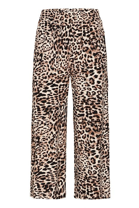 BYoung Mmjoella Crop Pants- Leopard Print