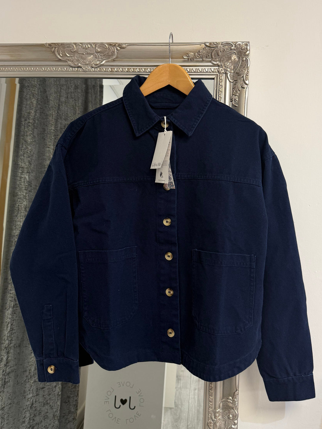 Lily & Me Olivia Shirt Jacket - Navy