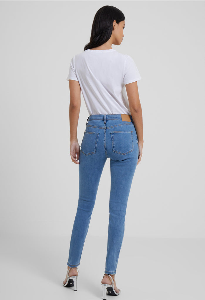 French Connection Soft Stretch Skinny High Rise- Light wash