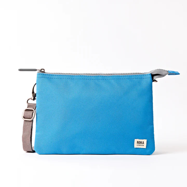 Roka London Carnaby Crossbody Bag- Malibu Blue
