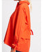 French Connection Cambria Cotton Tie Up Bow Shirt- Flame Orange