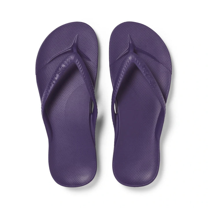 Archies Arch Support Flip Flops- Acai Purple