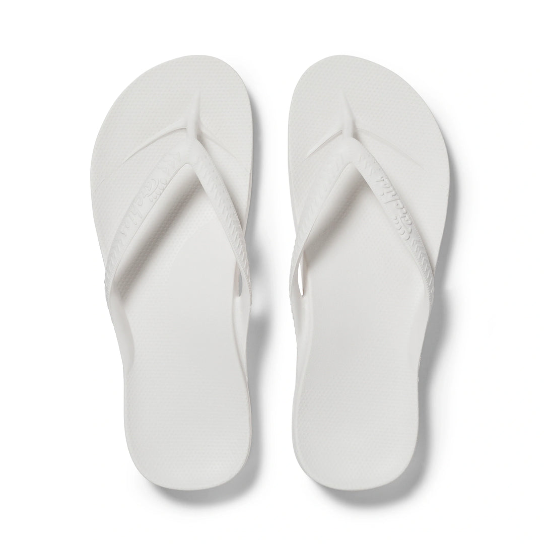 Archies Flip Flops- White