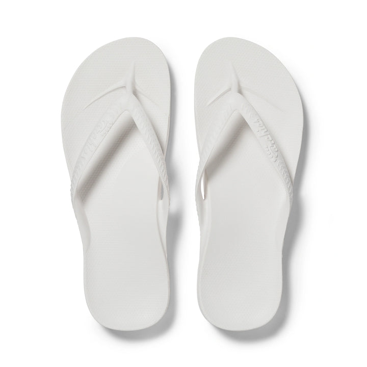 Archies Flip Flops- White