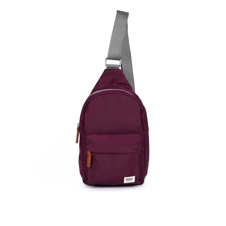 Roka London WillesdenB Sling Bag- Plum